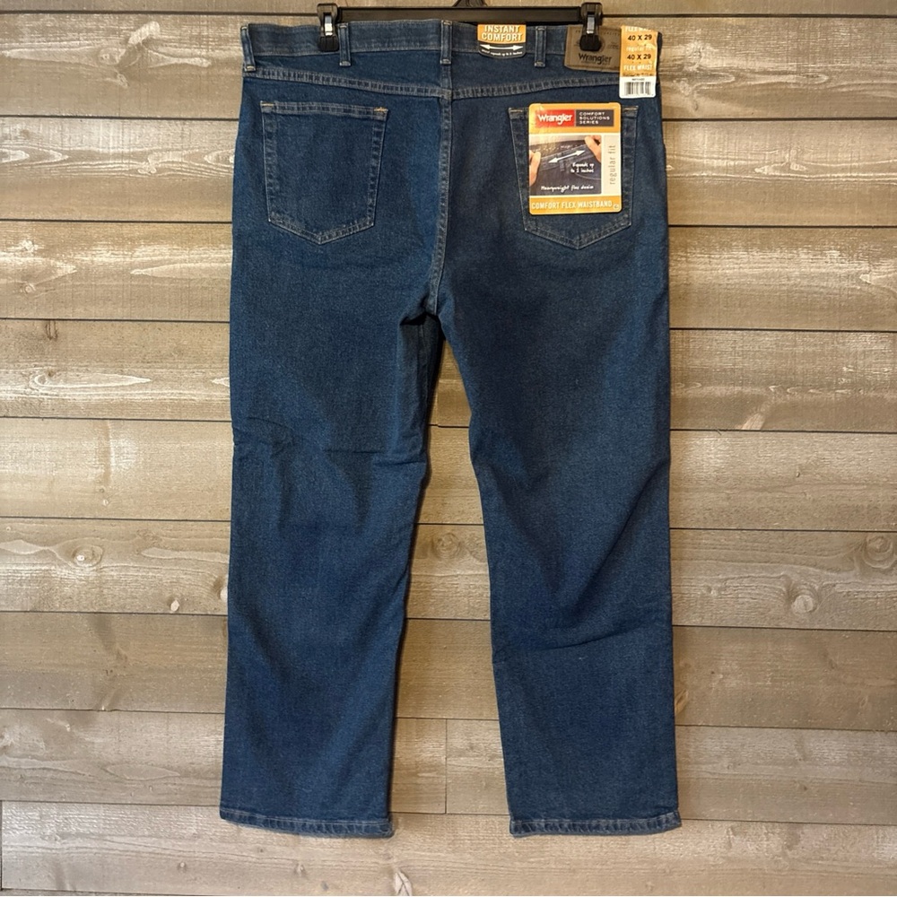 40x29 Flex Waistband Men’s Wrangler Regular Fit Comfort Jean Stonewash